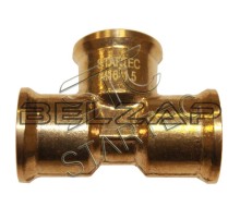 Соединитель трубки ПВХ,полиамид F22хF22хF22 тройник латунь, INF.11.F22T, STARTEC