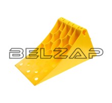 Упор противооткатный пластиковый 475х200х228мм желтый ТТ, ТТ-БМ-02, ТЕХНО-ТРЕЙД